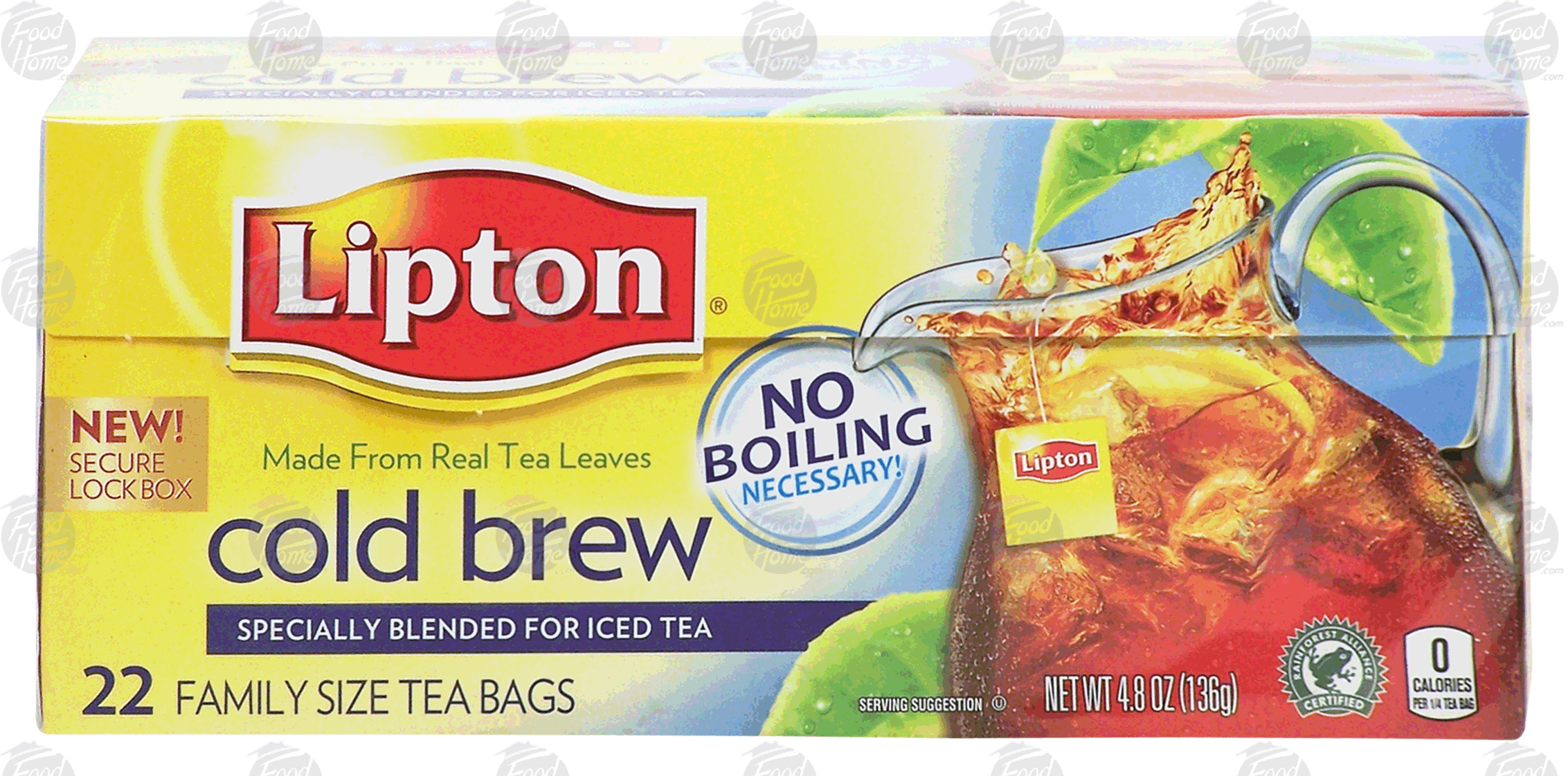 Lipton Tea Bags Cold Brew Pitcher Size 22 Ct Full-Size Picture